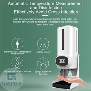 Máy đo nhiệt - xịt khuẩn tự động K9 PRO